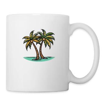 Palmen Insel - Tasse - Weiß - Rechts