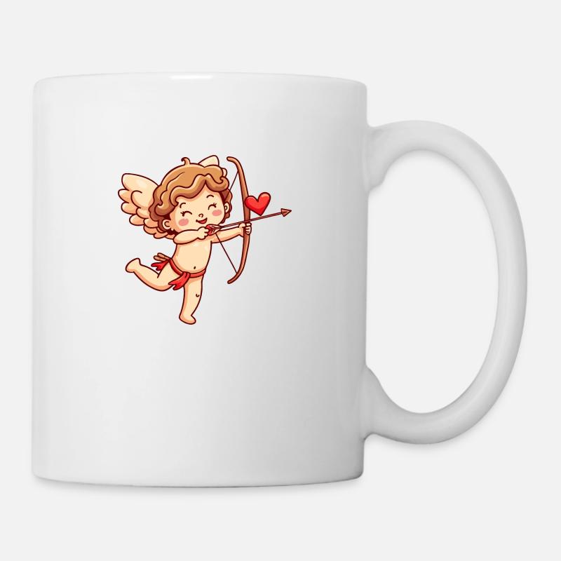 Engel Valentinstag Verliebt Cupid - Tasse - Weiß