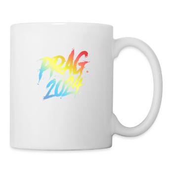 Prag 2024 Bunt Urlaub Team - Tasse - Weiß - Rechts