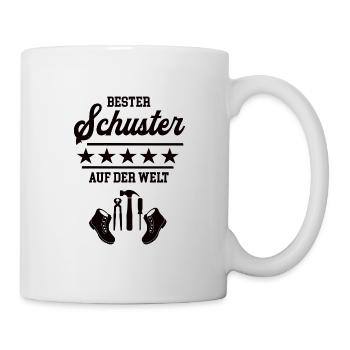 Bester Schuster Weltbester Schuhmacher Schusterei - Tasse - Weiß - Rechts