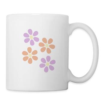 Flower pastel flower flowers pastel flowers lilac - Mug - white - Right