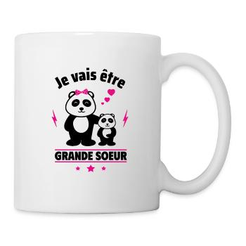 je vais être grande soeur,Bientôt Grande sœur - Mug blanc - blanc - Droite