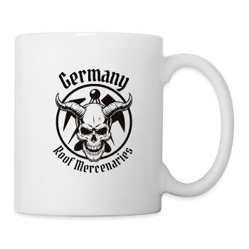 Couvreur d’élite - Allemagne de mercenaires de toit Crâne - Mug blanc - blanc - Droite