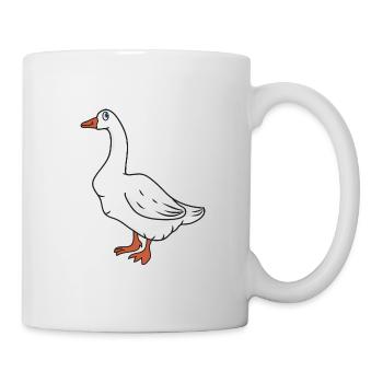 Gans - Tasse - Weiß - Rechts