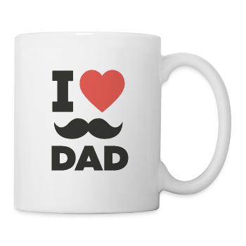 I love my Dad - Tasse - Weiß - Rechts