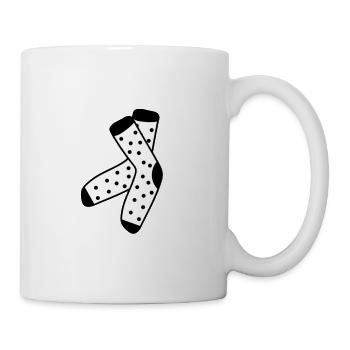 Socken Strümpfe Füße Kleidung - Tasse - Weiß - Rechts