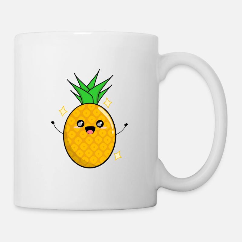 Ananas Kawaii - Mug blanc - blanc