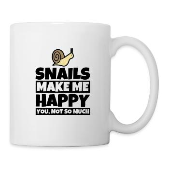 Snail Lover Gifts - Funny Snails T - Mug - white - Right