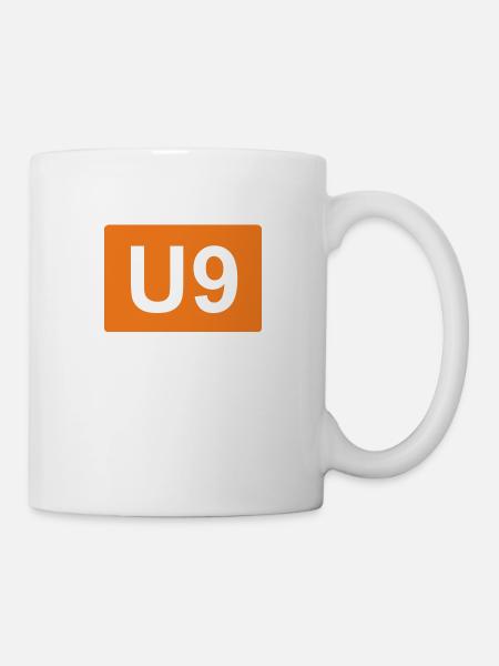 Berlin U-Bahn U9 - Tasse - Weiß