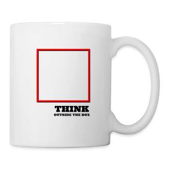 Think outside of the box - Mug - white - Right