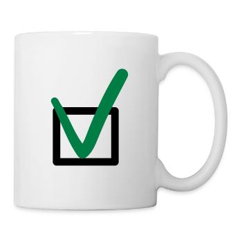 Coche symboles symboles - Mug blanc - blanc - Droite