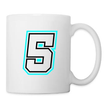 5 Number symbol - Mug - white - Right