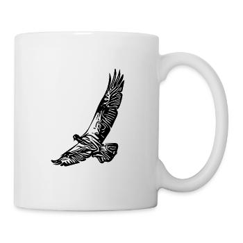 Bird portrait for birdwatchers - Mug - white - Right