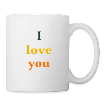I love you - Tasse - Weiß - Rechts