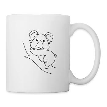 Koala, Koala bear, Gift, Gift idea - Mug - white - Right