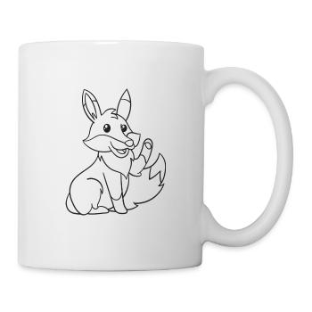 Fox, foxes, gift, gift idea - Mug - white - Right