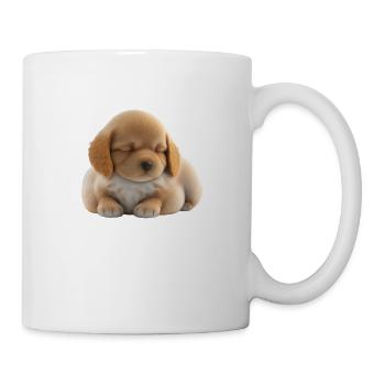 CUTE PUPPY - ALL SWEET - NO NOISE, HE SLEEPS - Mug - white - Right