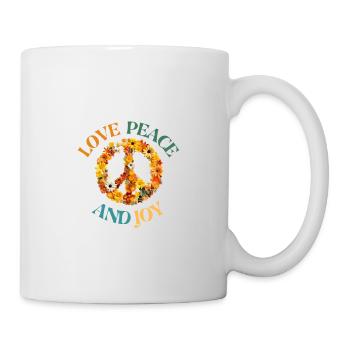 LOVE PEACE & HARMONY - Tasse - Weiß - Rechts