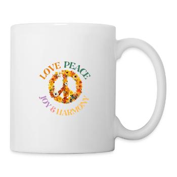 LOVE PEACE & HARMONY - Tasse - Weiß - Rechts