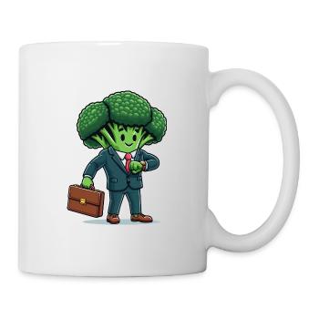 Brocoli d’affaires - Mug blanc - blanc - Droite