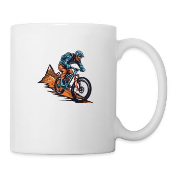 Vététistes Sports VTT - Mug blanc - blanc - Droite