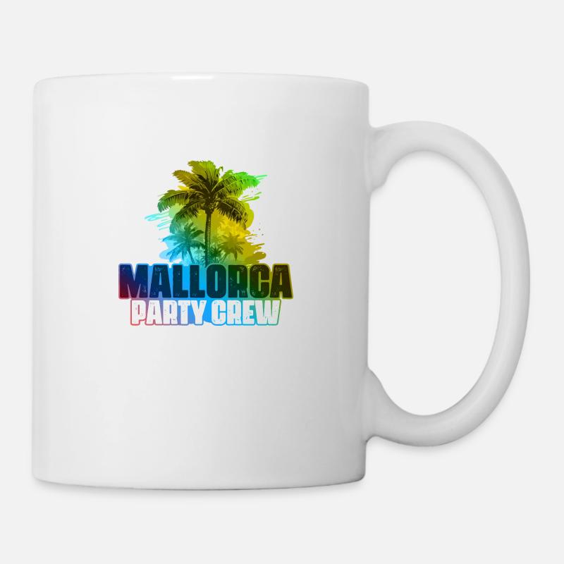 Mallorca Party Crew Bunt - Tasse - Weiß