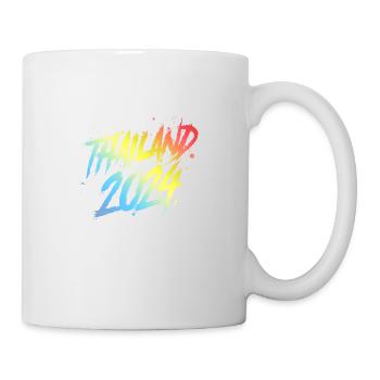 Thaïlande 2024 Équipe de vacances colorée - Mug blanc - blanc - Droite