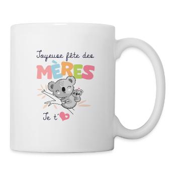 joyeuse fête des mères je t aime maman - Mug blanc - blanc - Droite