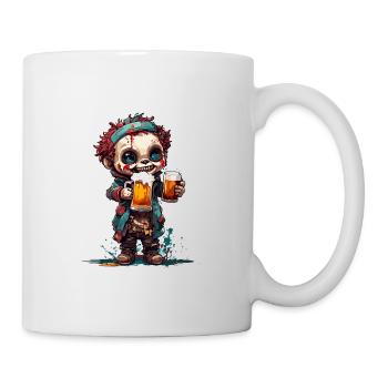 Poupée d’horreur / Halloween / Effrayant / Sombre - Mug blanc - blanc - Droite