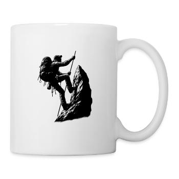 Alpinistes grimpant sur corde Mountain Summit Sports - Mug blanc - blanc - Droite