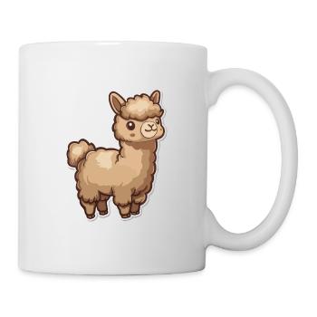 Alpaka Lama für Alpakaliebhaber - Tasse - Weiß - Rechts