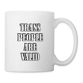 Les personnes trans sont valides - Mug blanc - blanc - Droite