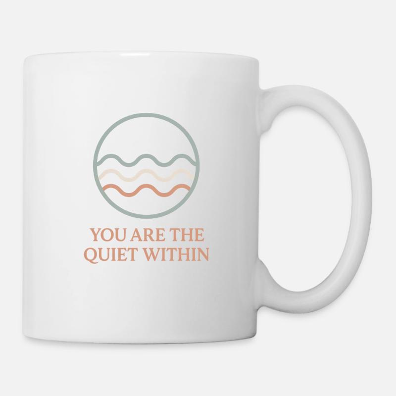 Ondes du Monde Intérieur Silencieux - Mug blanc - blanc