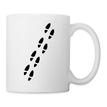 Impressions de chaussure - Mug blanc - blanc - Droite