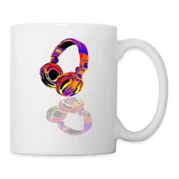 Casque DJ 3 - Mug blanc - blanc - Droite