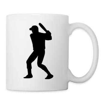 Baseball-Player - Tasse - Weiß - Rechts