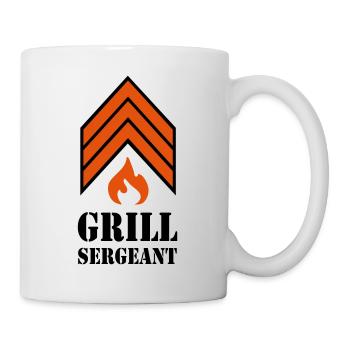 Grillen - Grillsergeant - Tasse - Weiß - Rechts