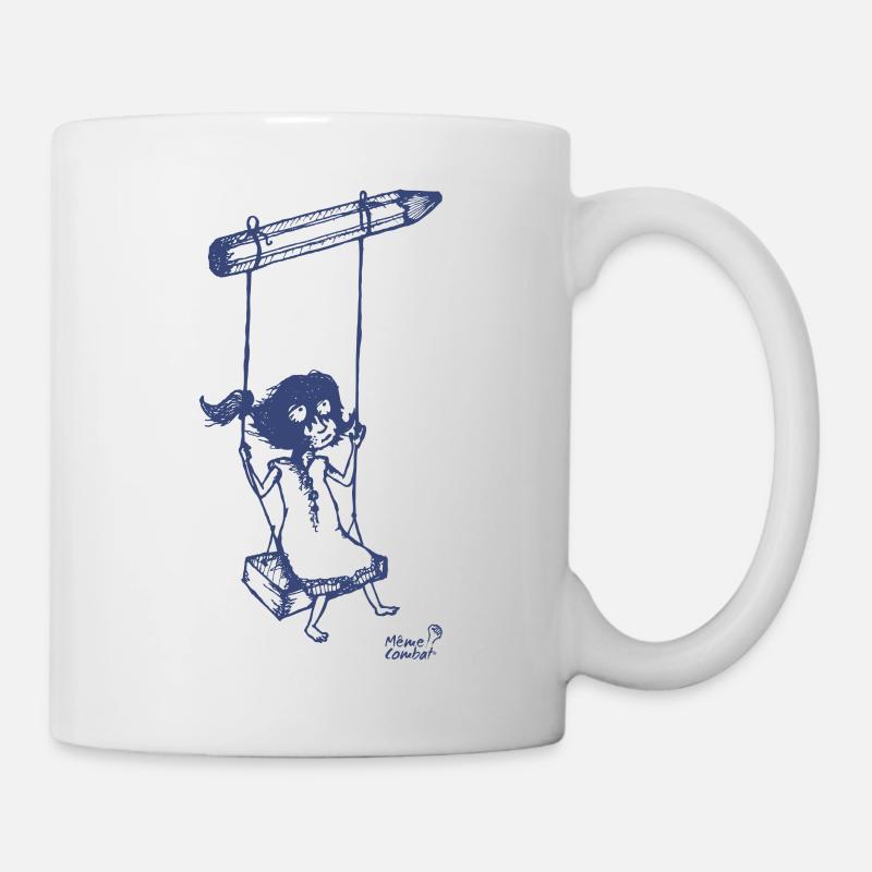 crayon & liberté - Mug blanc - blanc