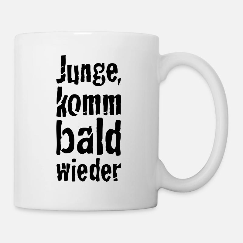 garçon, revenez bientôt - Mug blanc - blanc