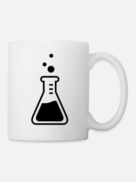 reagenzglas - Tasse - Weiß