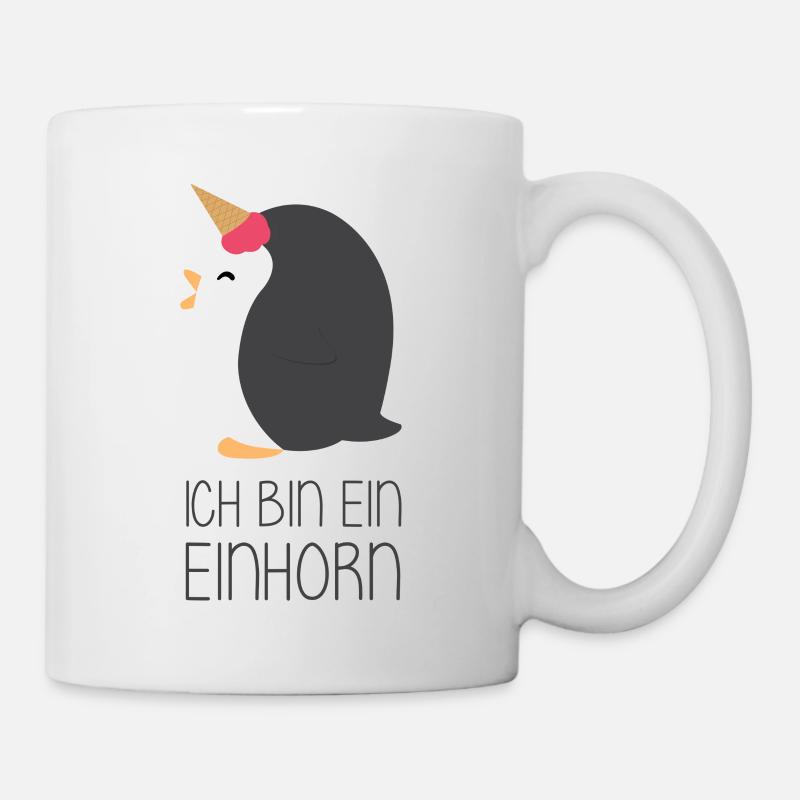 Einhorn Pinguin - Tasse - Weiß
