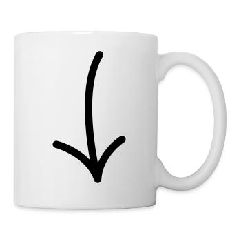 Pfeil - Ich bin´s! - Tasse - Weiß - Rechts