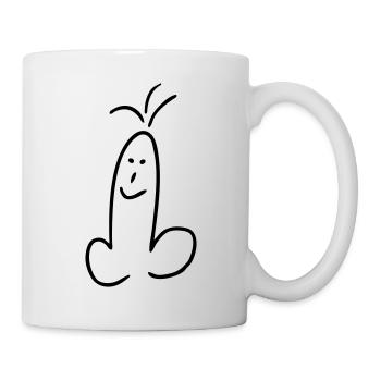 funny penis - Mug - white - Right