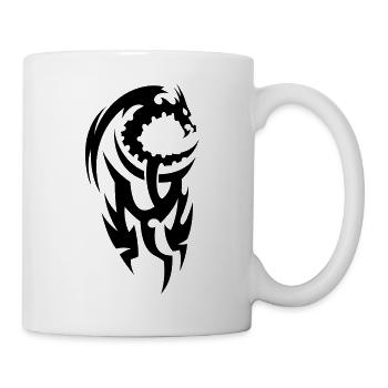 tribal dragon - Mug - white - Right