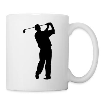 golf - Tasse - Weiß - Rechts