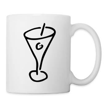 Cocktail,Bar,Nachtleben,Alkohol,Spaß,Getränk - Tasse - Weiß - Rechts