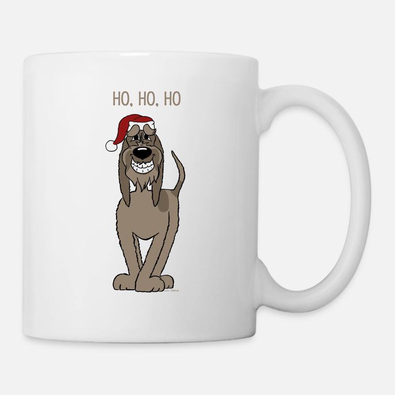 Spinone dunkel Santa - Tasse - Weiß
