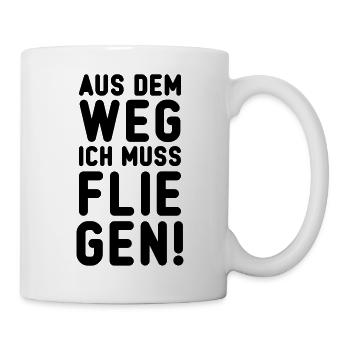 fliegen pilot - Tasse - Weiß - Rechts