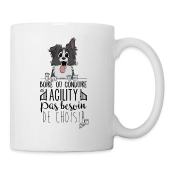Boire ou Conduire - Border Collie - Mug blanc - blanc - Droite