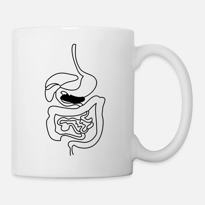Verdauungssystem - Tasse - Weiß